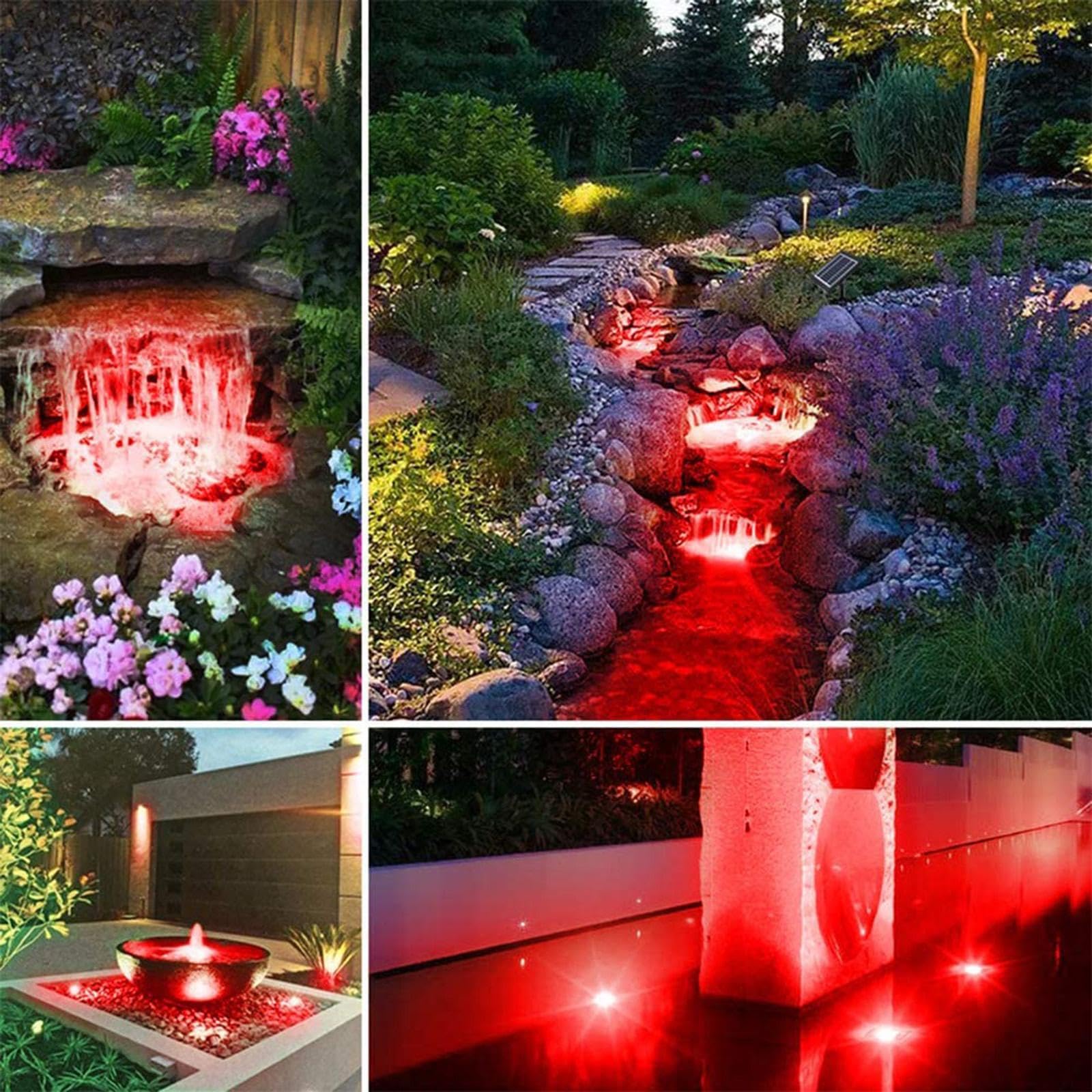 Le luci per laghetti ad energia solare IP68, resistenti e impermeabili, illuminano stagni e giardini, migliorando magnificamente l'atmosfera acquatica. Luce solare per
