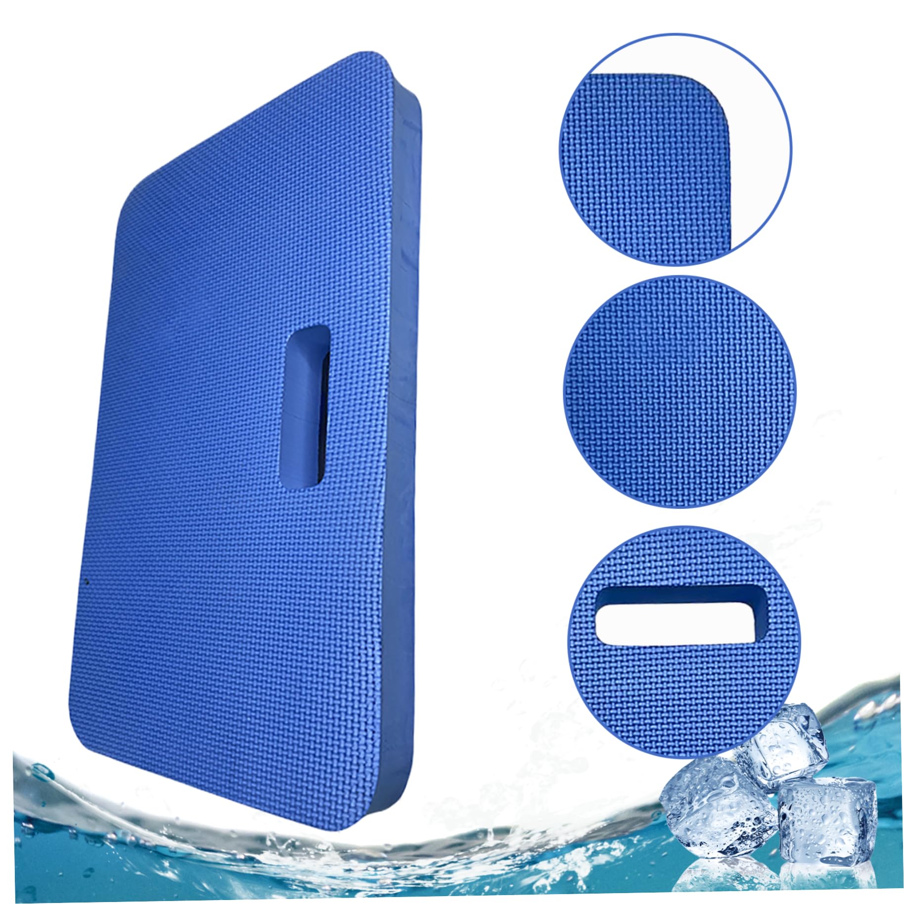 Set De 2 Asientos Antideslizantes De EVA Para Borde De Piscina De 45x28x4 Cm Con Asa De Transporte - Multiusos Para Jardín, Yoga Y Trabajos De Rodillas