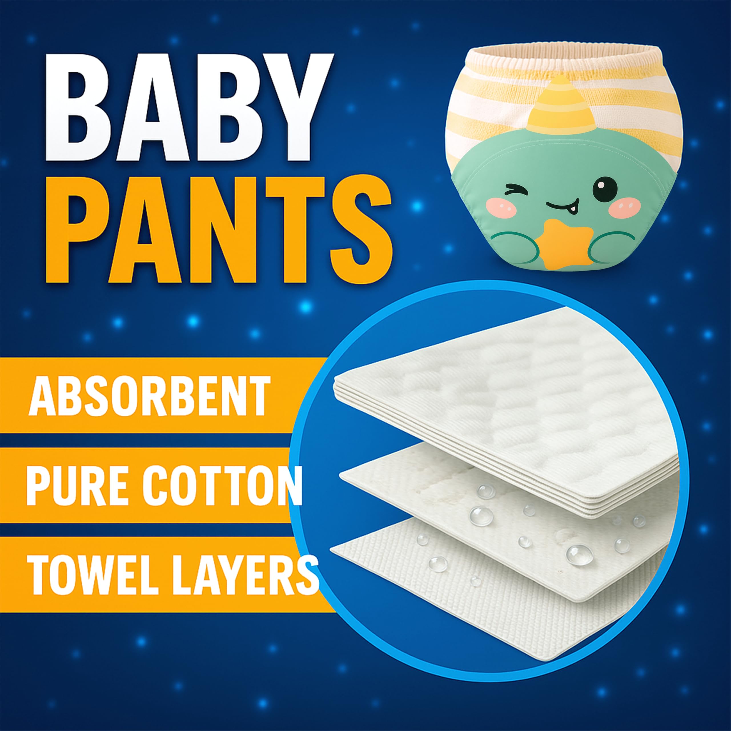 PlayGround® Culotte d'apprentissage de la Propreté Garçon et Fille - Pack de 6 - Culotte d'apprentissage Enfant en Pur Coton Absorbant - Réutilisable et Lavable en Machine