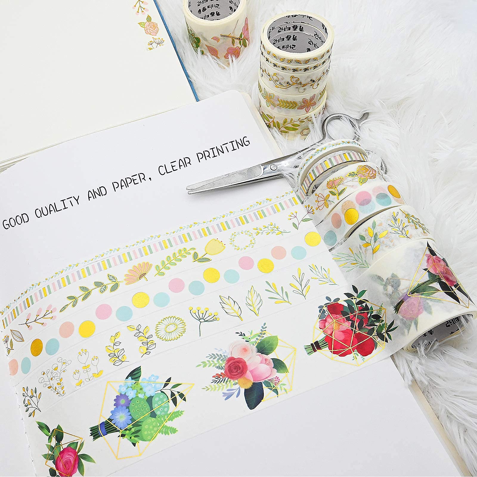 18 Rouleaux Ruban Washi Pour Marquage à Chaud Bande De Papier D