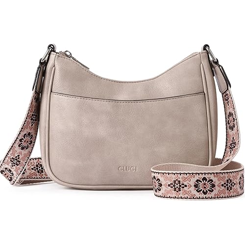 CLUCI Crossbody Bags for Women, Vegan Leather Shoulder Handbags, Purses for Women with Adjustable Wide Strap