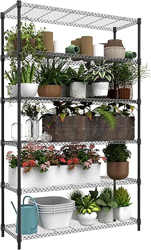 Miniatura 8 de MZG Estantería de almacenamiento de alambre de 450 libras, 3 niveles, organizador de acero, estante de alambre para el hogar, cocina, oficina, cromo