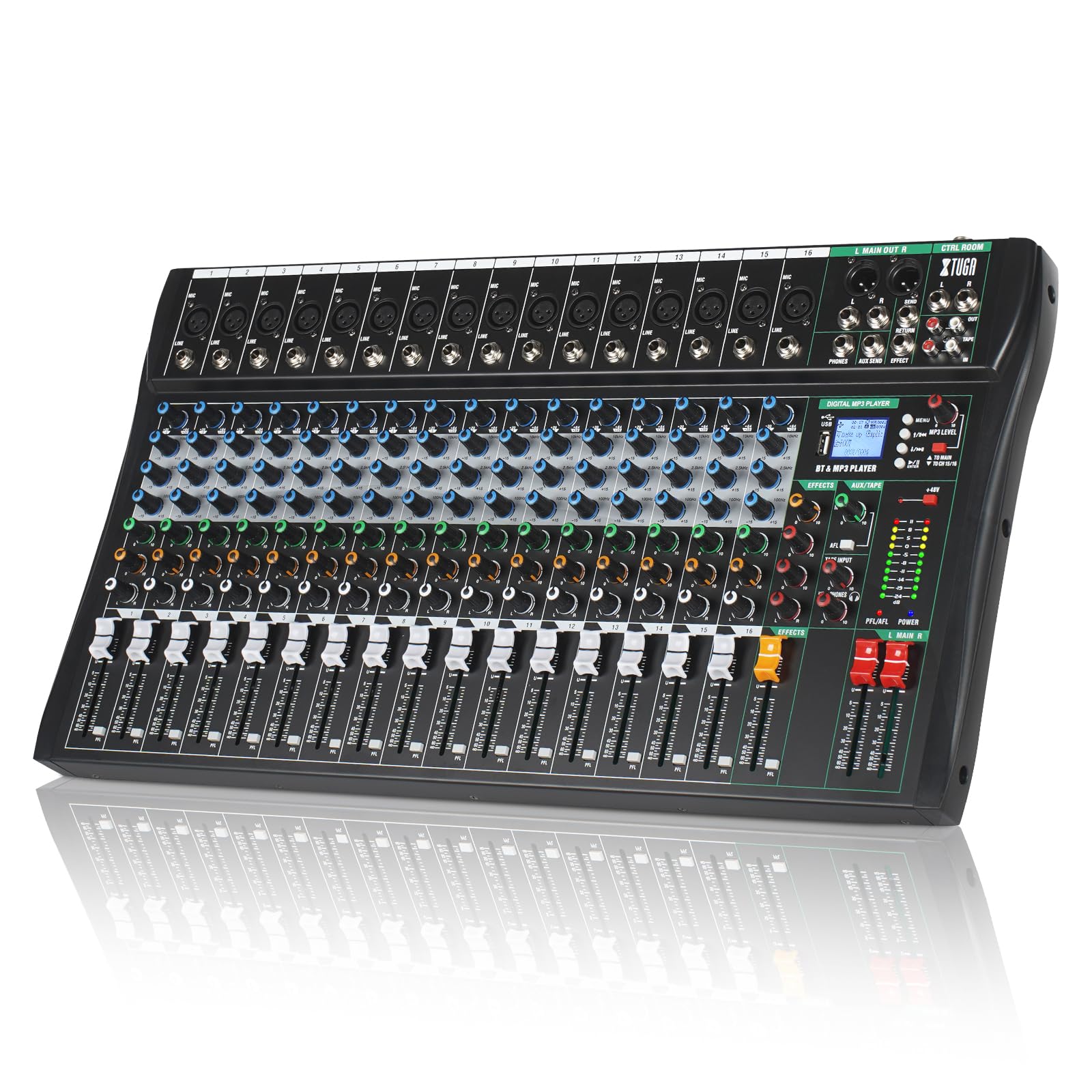 Amazon.com: XTUGA Audio Mixer 16 Channel Sound Mixer Mixing Board