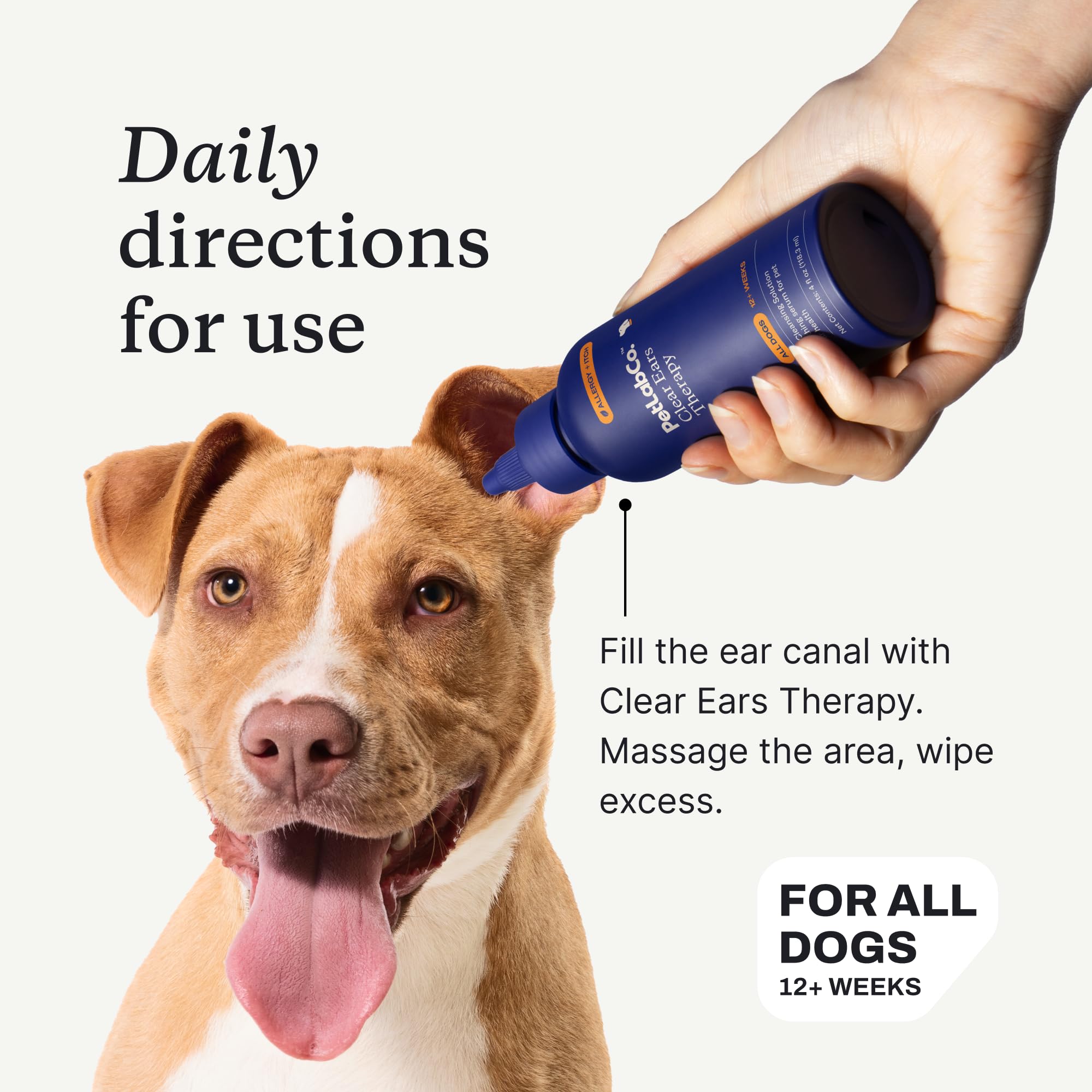PetLab Co. Clear Ears Therapy Ear Cleaner for Dogs - Supporting Yeast, Itchy Ears & Healthy Ear Canals - Alcohol-Free Dog Ear Wash - Optimized Dog Ear Cleaner Solution - 4 oz. Pack of 2 - image 7