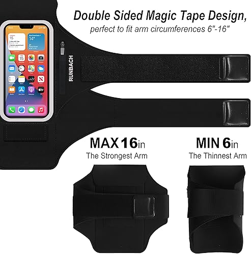 Miniatura 5 de RUNBACH Brazalete deportivo para Google Pixel 77a7 Pro66a6 Pro55a44a4XL3a3 XL, resistente al agua con ranura para Pixel Buds y llave de coche (negro)
