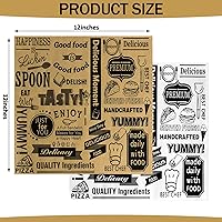 Vista 2 de 100 PCS Hojas de Papel de Delicatessen de 12x12 Pulgadas, Hojas de Papel Encerado Sin Blanquear para Alimentos, Papeles de Envoltura Resistentes a