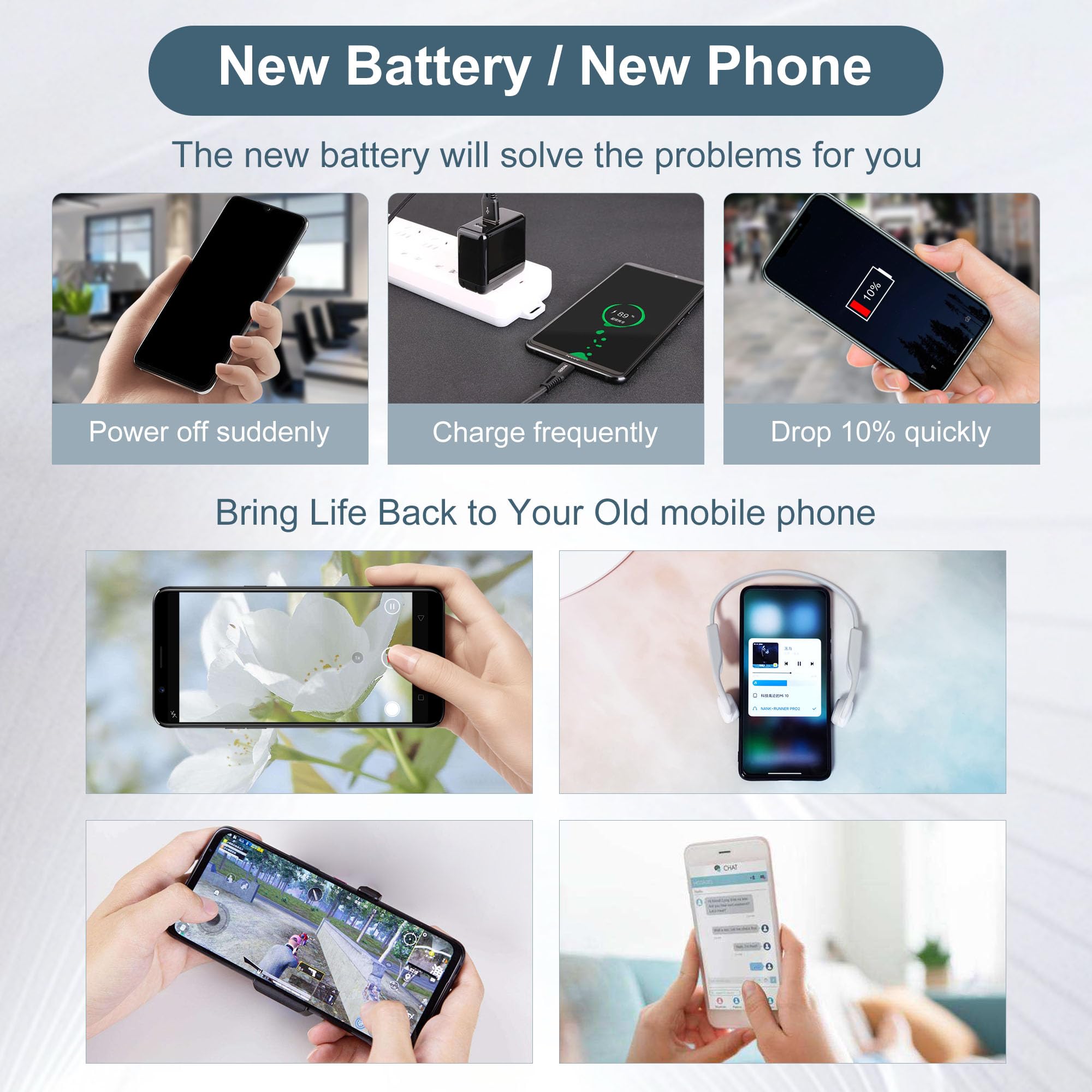 Batteria Compatibile Con Ingenico Link 2500 - Sostituisce 296203895AB, 3.7V 1200mAh Li-Polymer