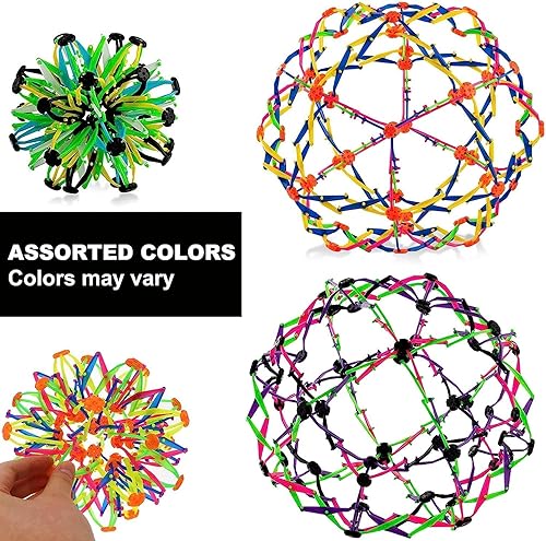 Miniatura 2 de 4E's Novelty Bola expandible, esfera sensorial de plástico para niños y adultos