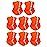SATINIOR 8 Pcs Neck Gaiter, Reflective Cooling UV Protection Neon Bandana Breathable Face Mask for Men Women Cycling Skiing(Orange,Polyester)
