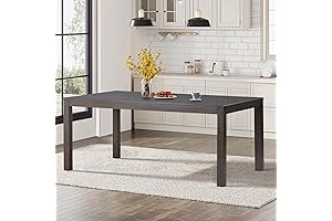 COLAMY Rectangle Kitchen Table: A Charming and Durable Addition to Your Home