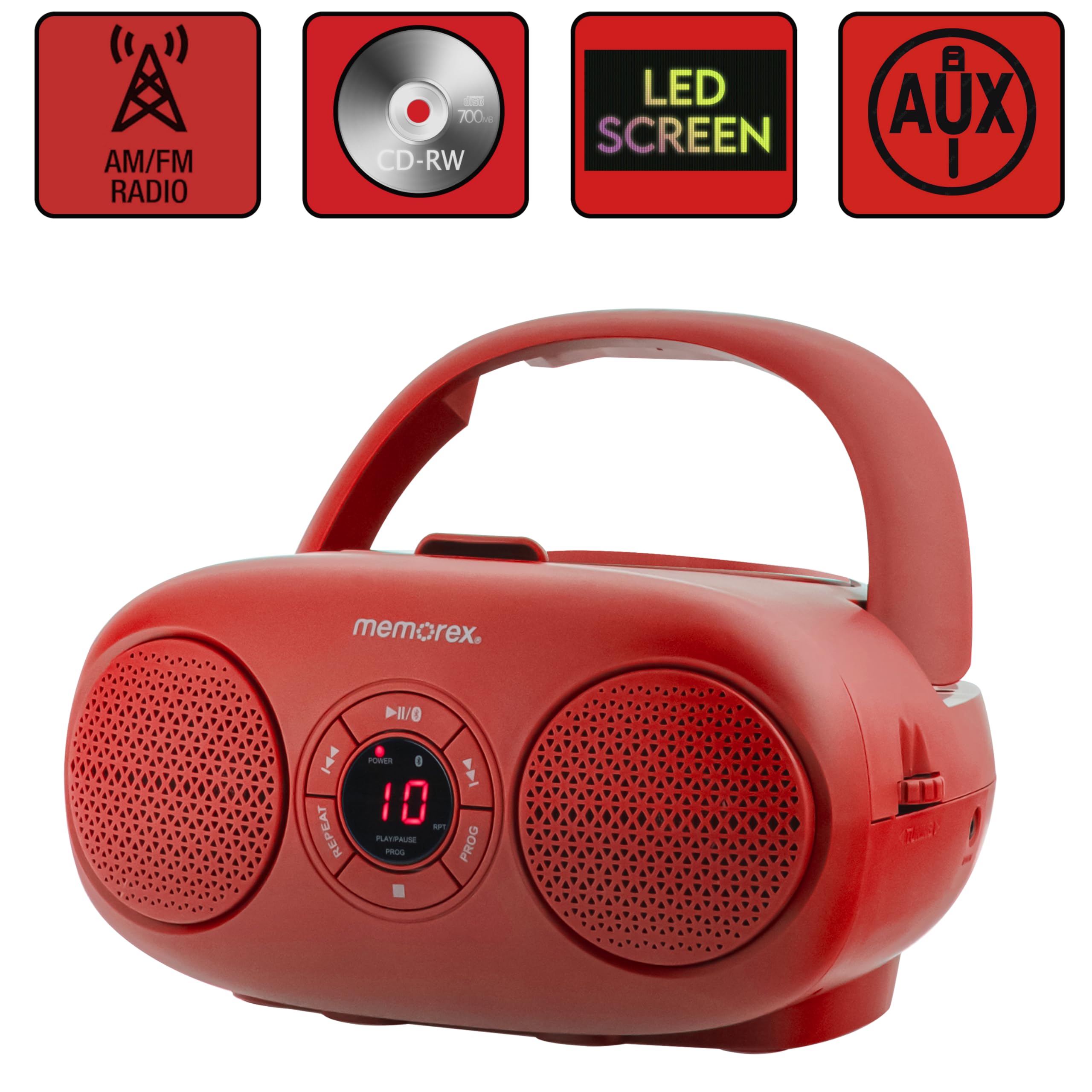 Amazon.com: Memorex AM/FM Top Loading CD Player | Portable