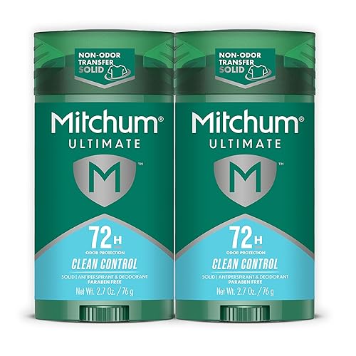 Mitchum Ultimate 72H Odor Protection - Antitranspirante y desodorante para hombre, paquete de 2, sólido invisible, control limpio, 2.7 onzas