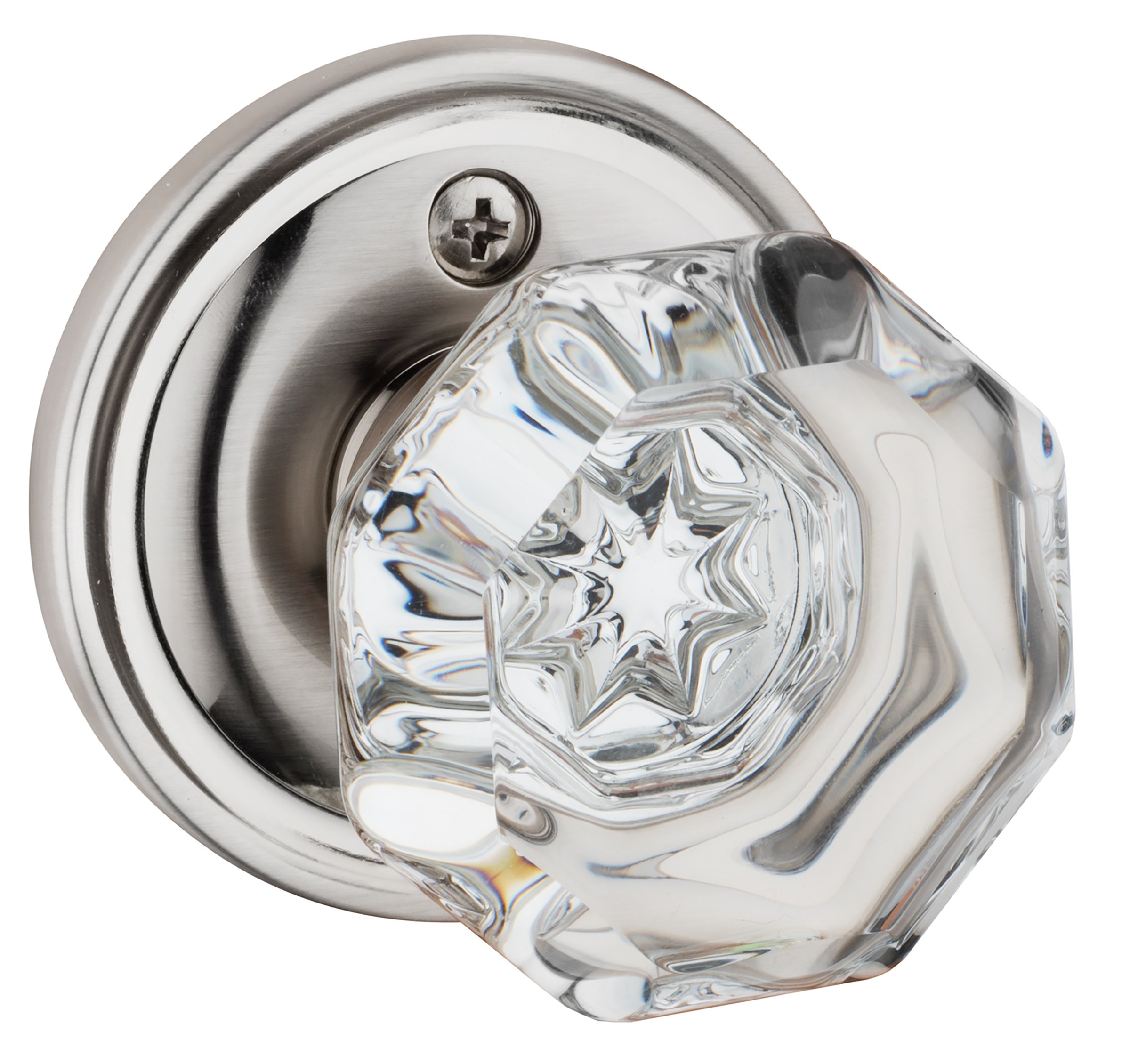 Satin Nickel Crystal Door Knobs - Buy Now -1