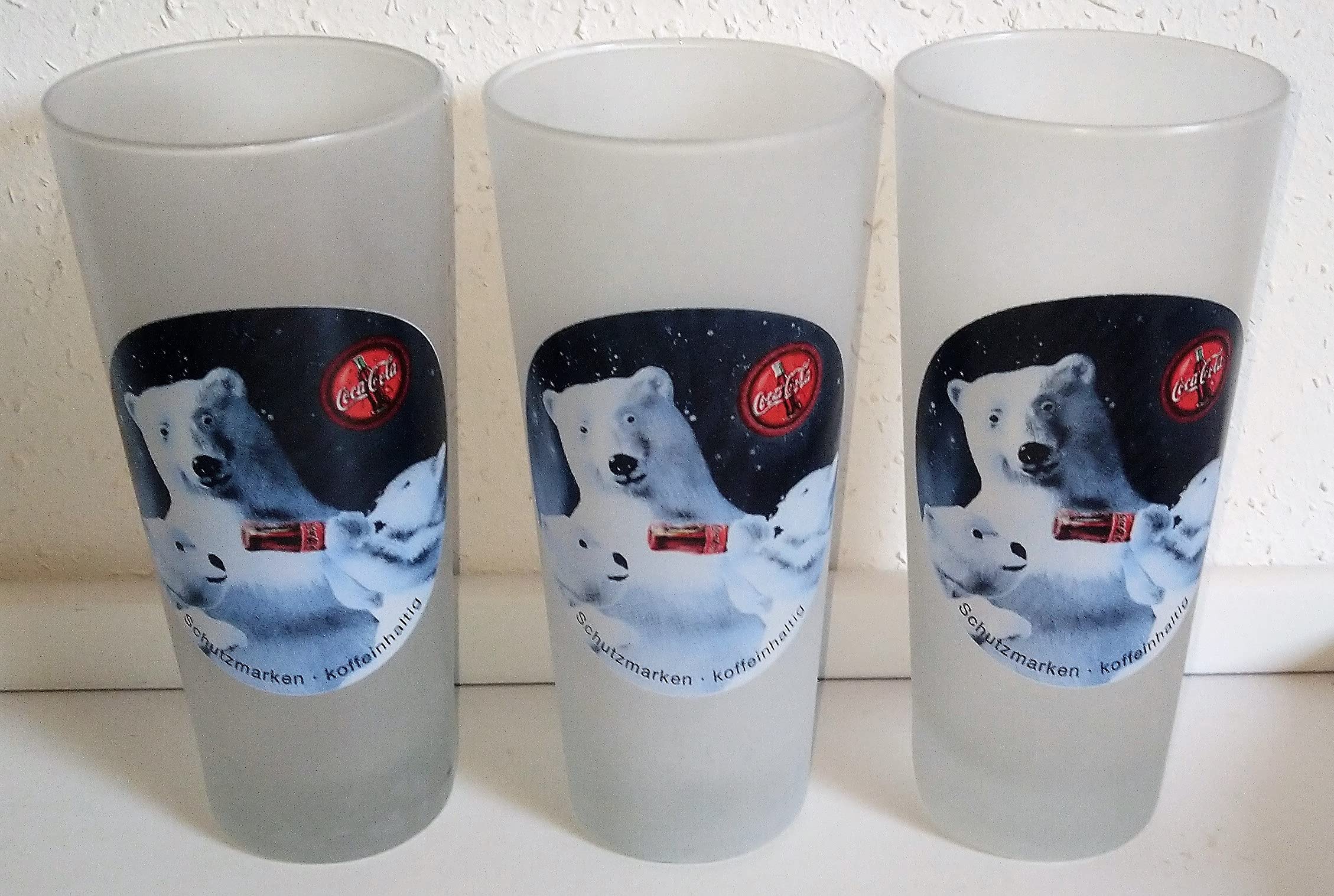 Rofu Gläser/Eisbären/Retro/Vintage / 3 x 0,3 Liter Action