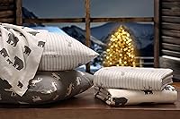 Vista 127 de Eddie Bauer - Full Sheets, Cotton Flannel Bedding Set, Brushed For Extra Softness, Cozy Home Decor (Dog Friends, Full)