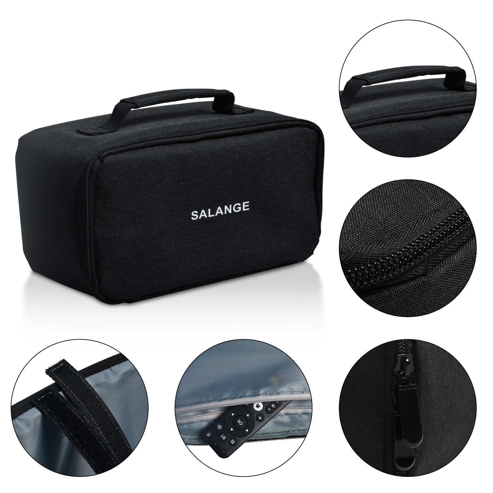 Salange Mini custodia per proiettore HY320, borsa da viaggio con cerniera