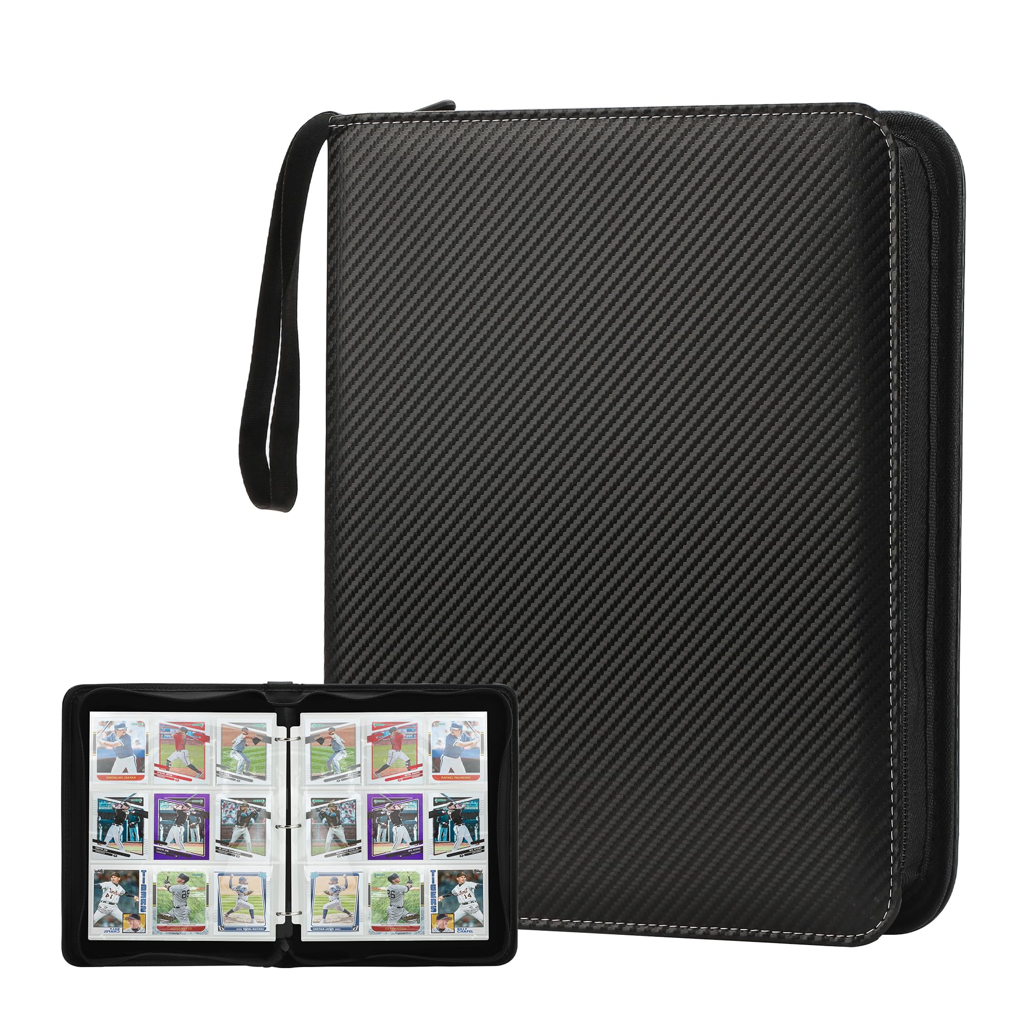 その他 Trading Cards KeeKee Binder 6-Pocket Binder for Trading Cards with 50 Removable Sheets