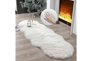 Ashler Home Deco Super Soft Faux Sheepskin Fur Rug