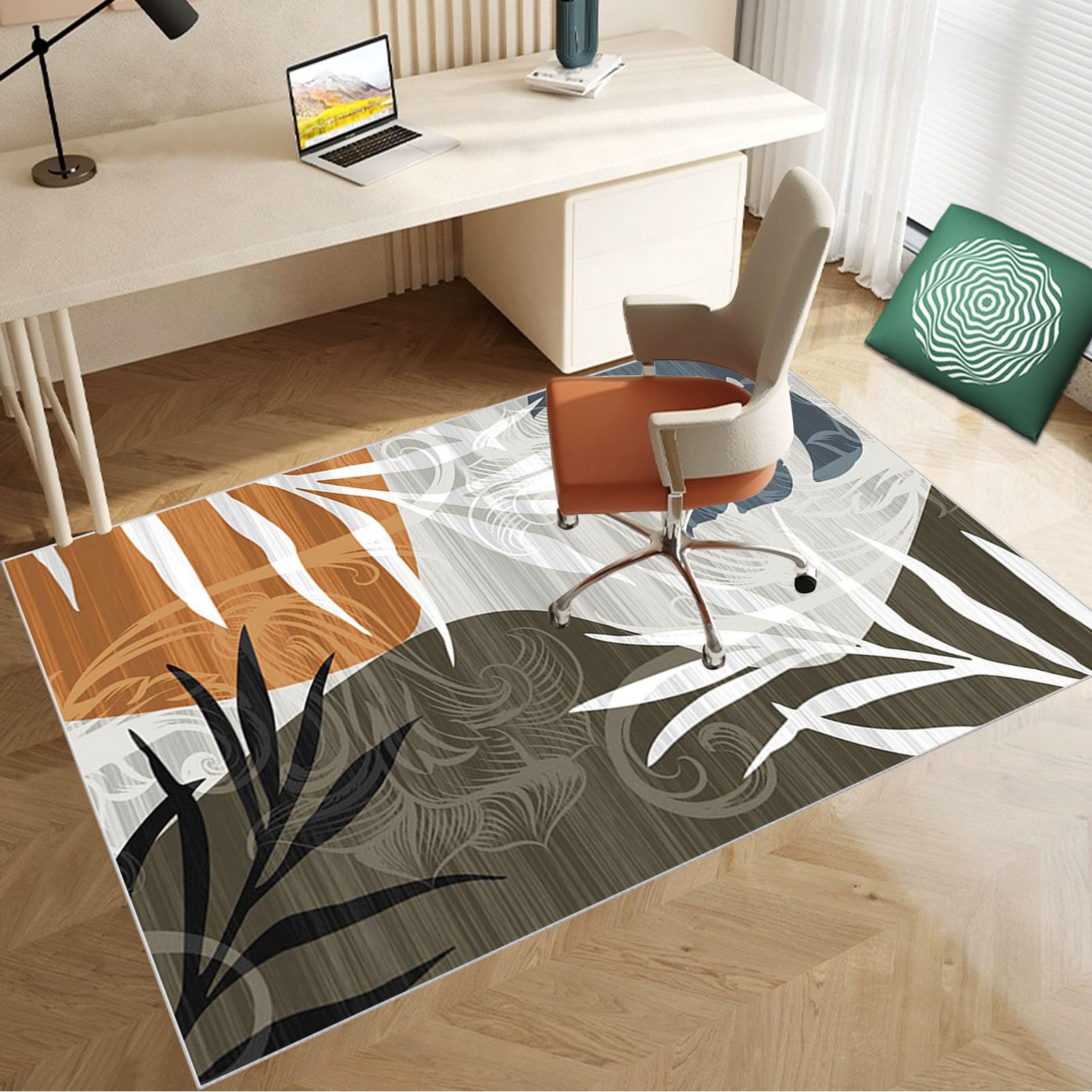 100 x 140 cm Heavy Duty Office Chair Mat for Carpeted Floor Computer Gaming Desk Chair Mat for Carpet Hard Floor Protector Mat for Rolling Chair Carpet Protector Chair Mat Floor Mat for Office Chair