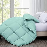 Vista 3 de Chezmoi Collection Edredón Alternativo de Plumón para Todas las Estaciones Tamaño King - Relleno de Microfibra Afelpada - Acolchado con Puntada