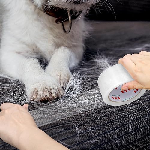 Miniatura 7 de HIZOVSEM Cinta de embalaje ancha resistente de 1.88 pulgadas, 1 paquete de rollos de repuesto para sellar embalaje, sellado de cajas de cartón y