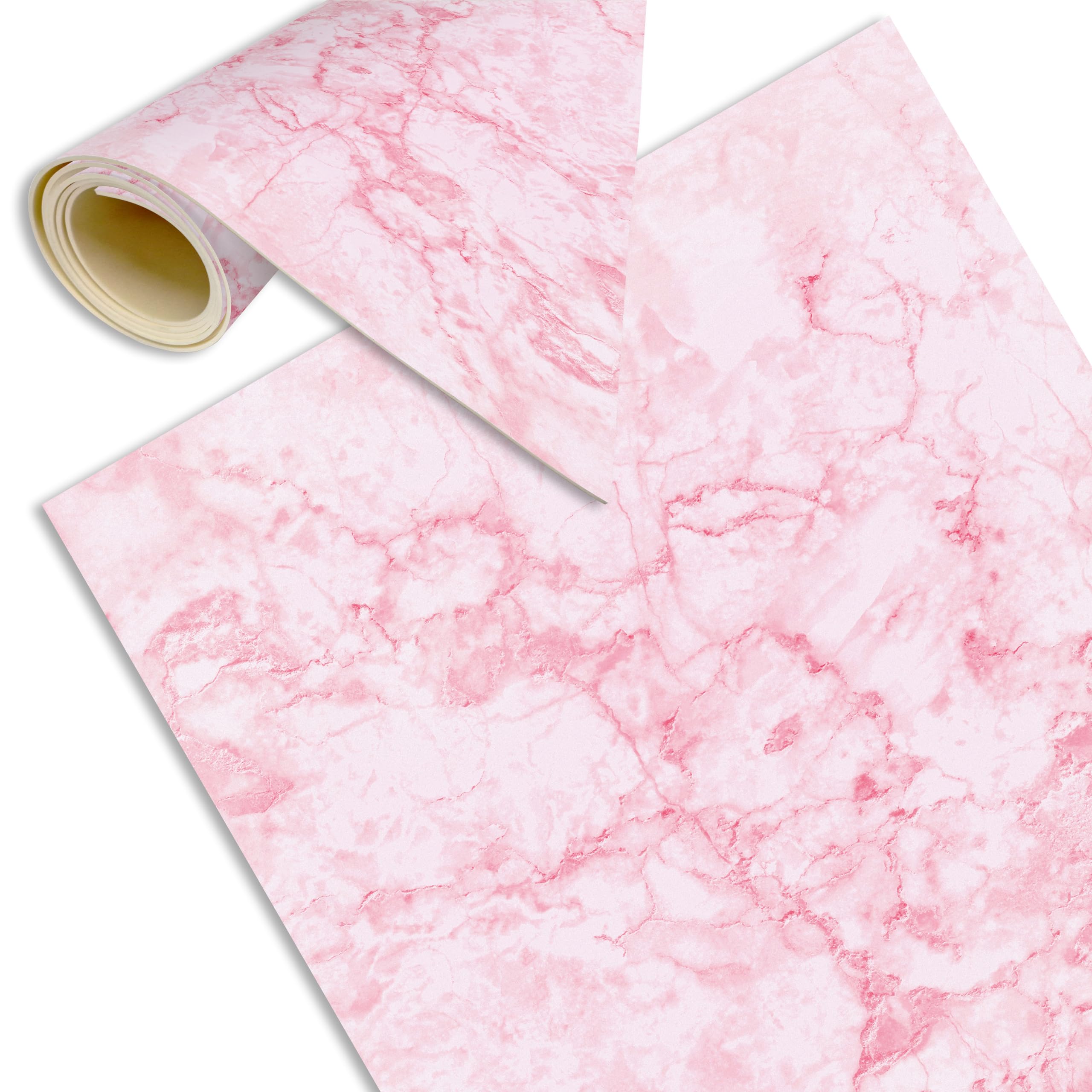 Alfombra Vinilica Rosa Cocina Lavable Antideslizante | Marm 300x195 cm