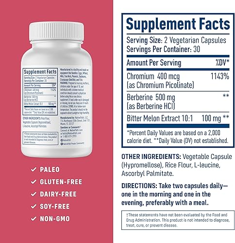 Miniatura 2 de NativePath Berberina nativa, apoyo metabólico, 60 cápsulas