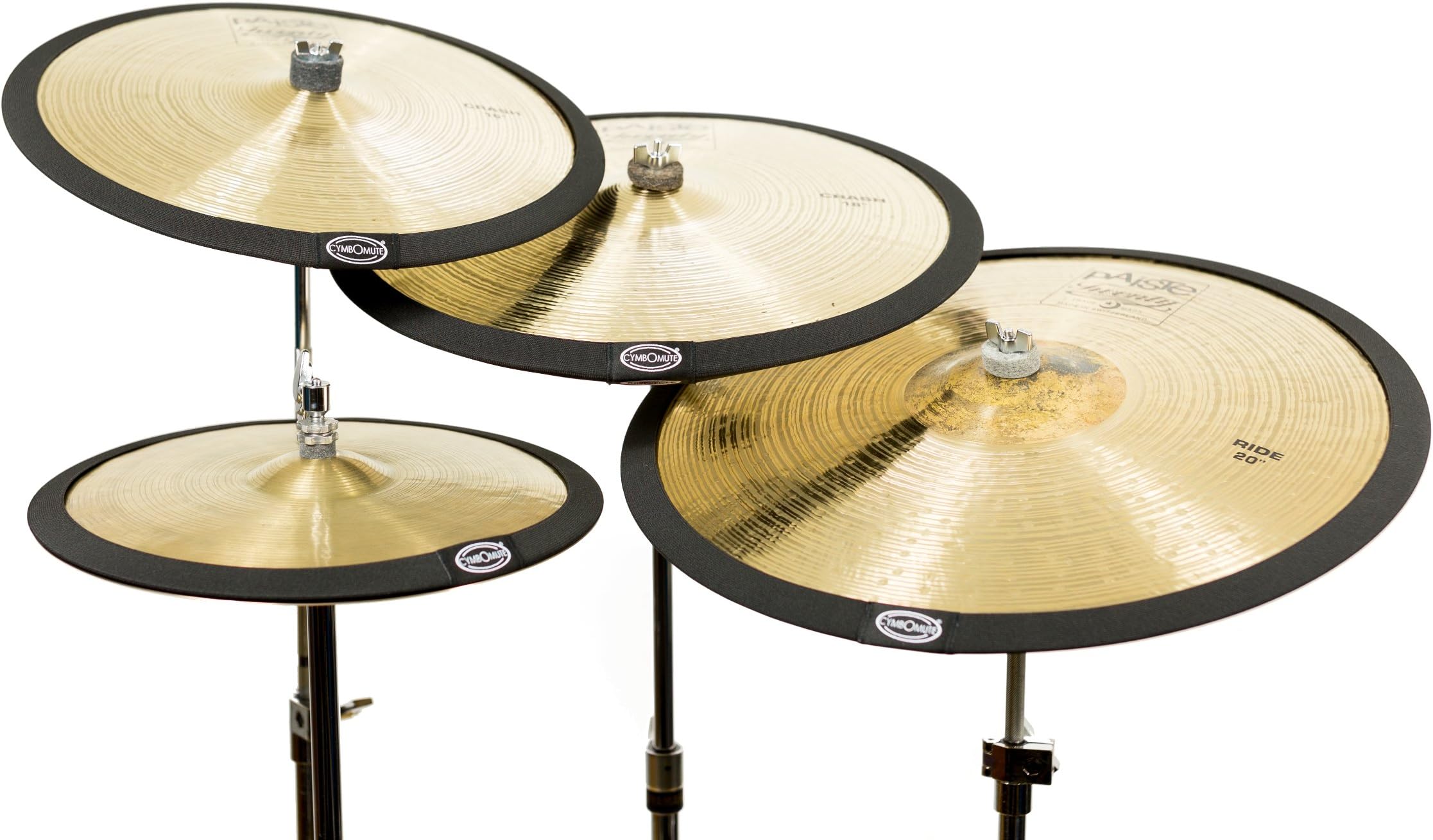 Cymbomute Set of 4 Cymbal Mutes/Silencers/Dampeners/Pads
