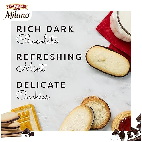 Vista 21 de Pepperidge Farm Milano Cookies, chocolate negro, 10 paquetes, 2 galletas por paquete