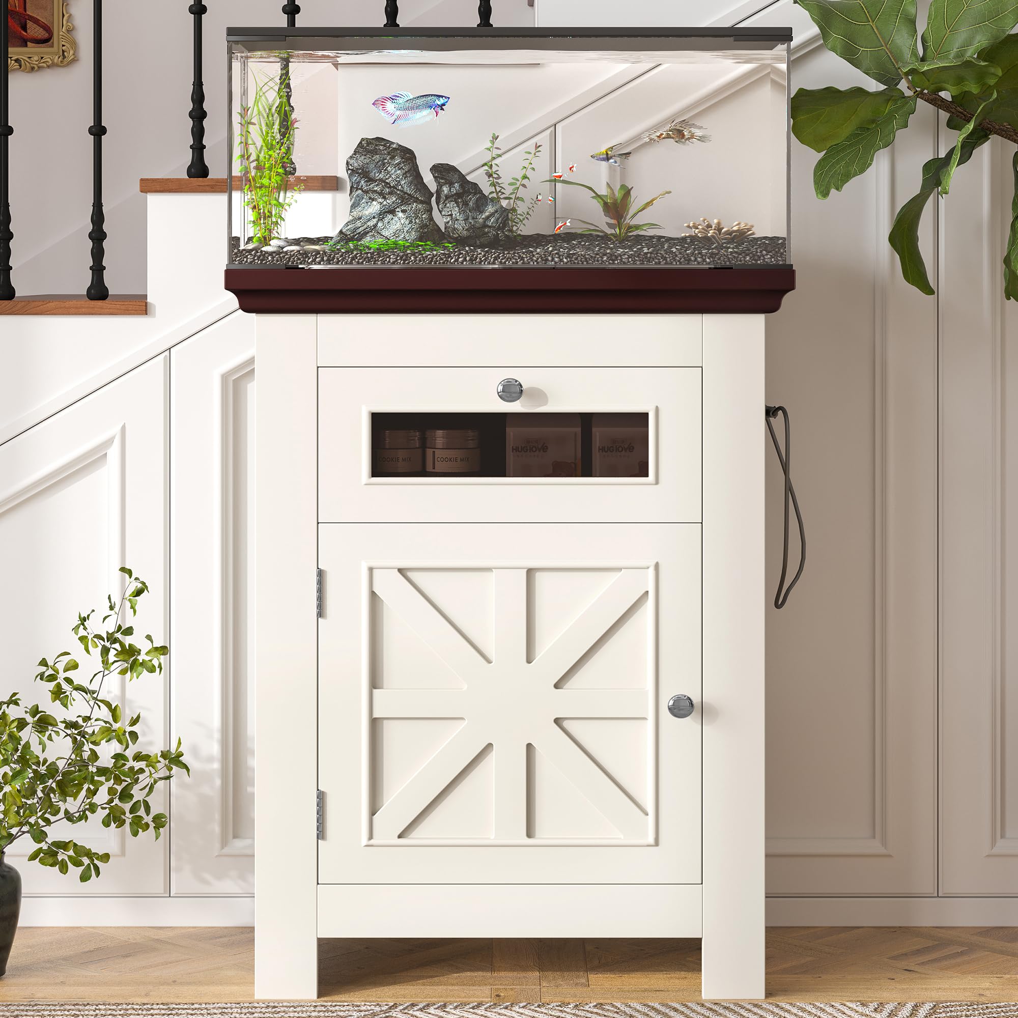 Amazon.com : 10-15 Gallon Fish Tank Stand, Farmhouse Aquarium