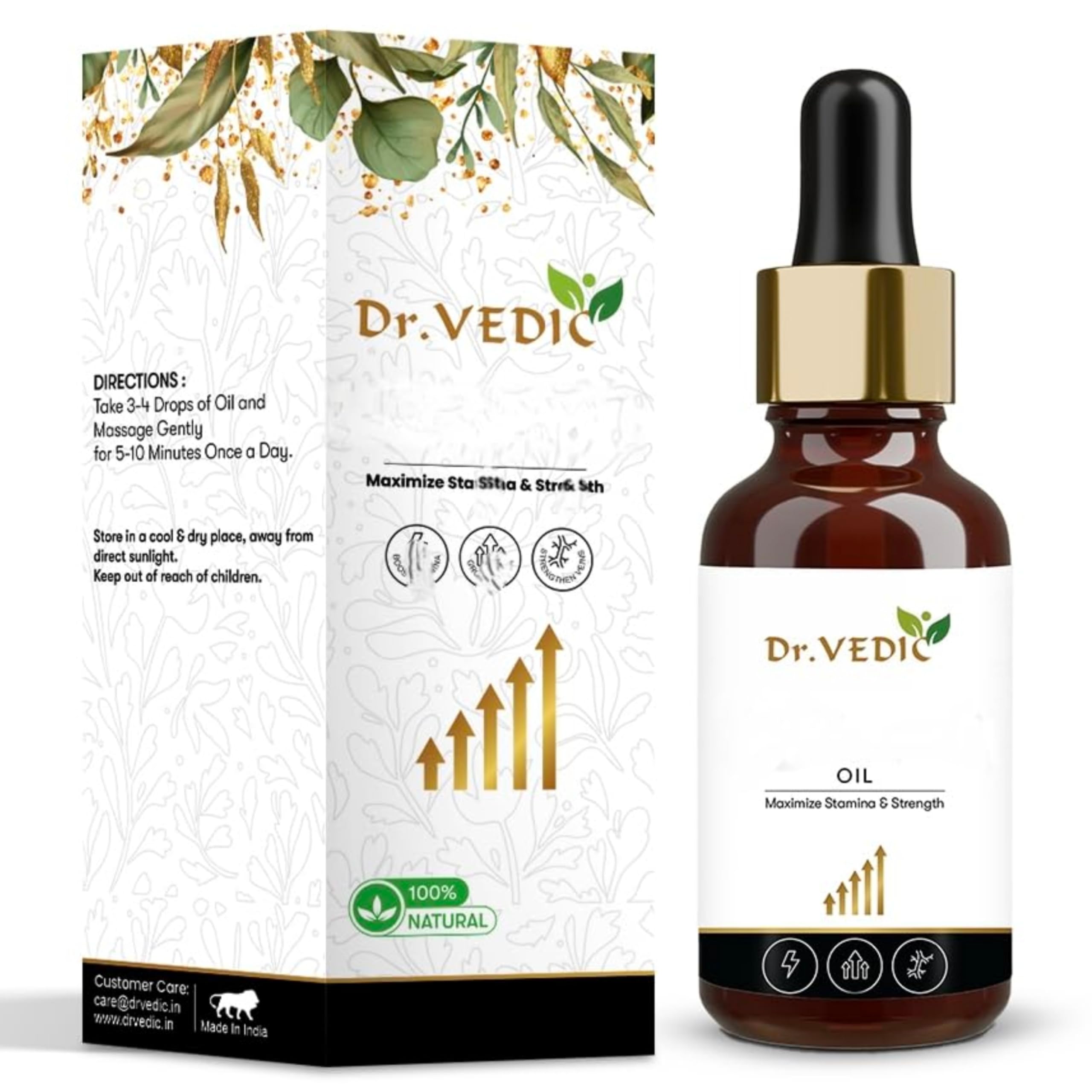 Dr Vedic 100% Pure & Natural E-Pro Oil, 30ml (E Pro Oil)