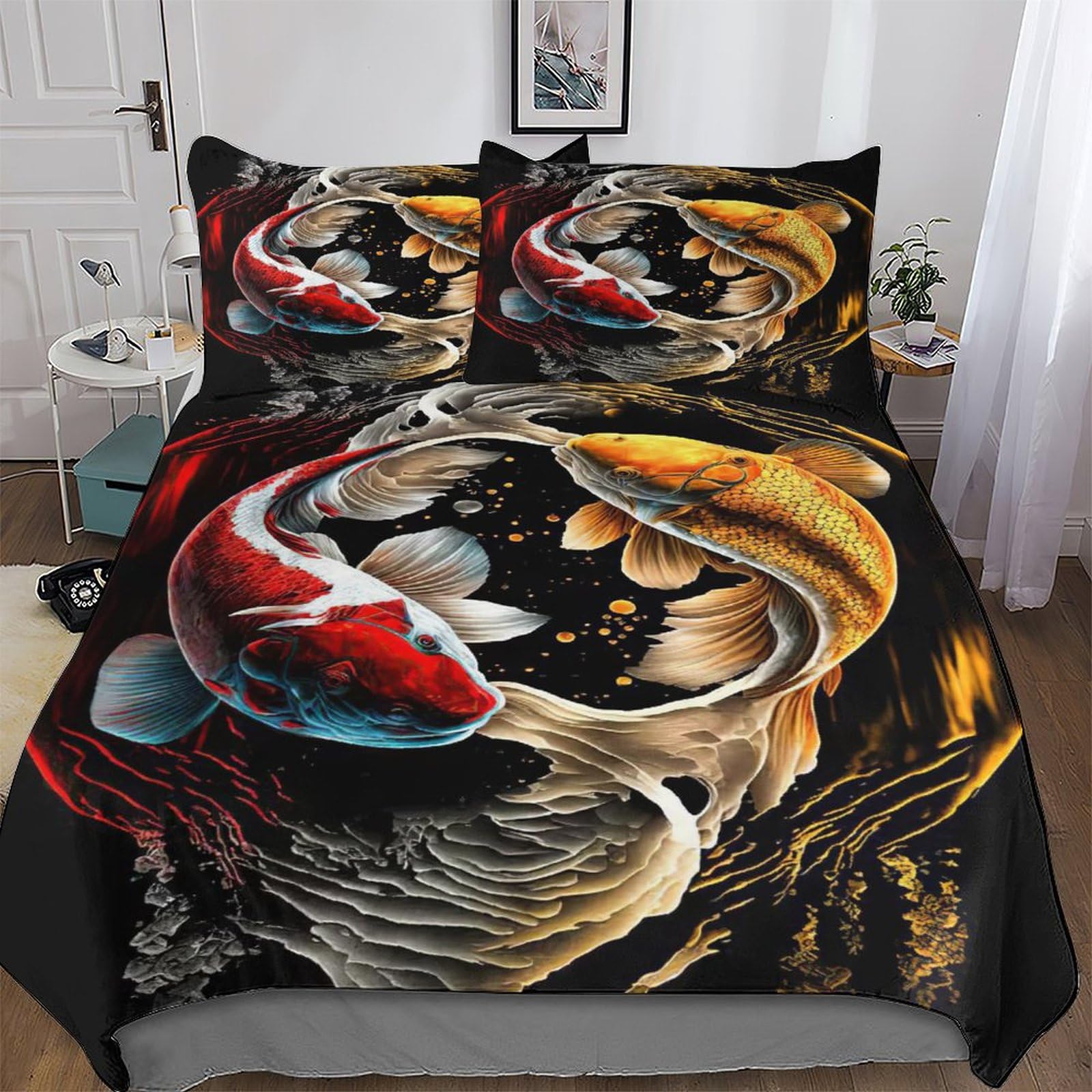 Ensemble de literie poisson king size pour décorer la chambre des enfants