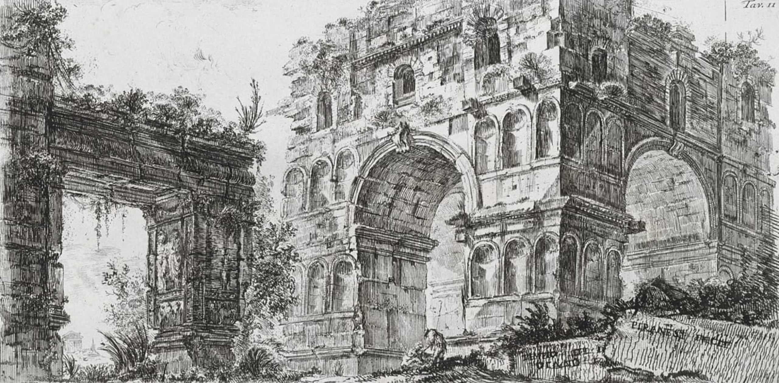 SERENDIPITP Vintage Wall Art Canvas Nordic Poster Canvas Print Picture the Temple of Diana by Battista Piranesi Wall Art Poster for Home Decor 60x90cm