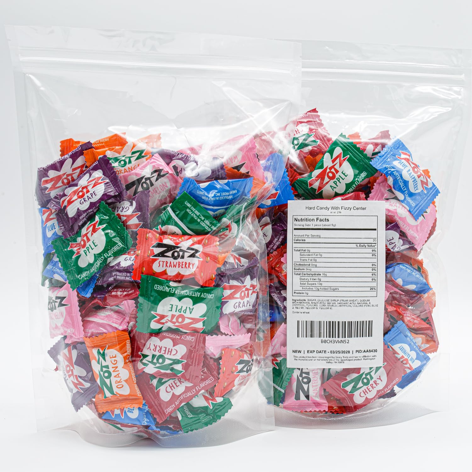 Amazon.com : Zotz Fizzy Filled Hard Candy 2 lb – Bulk Bag