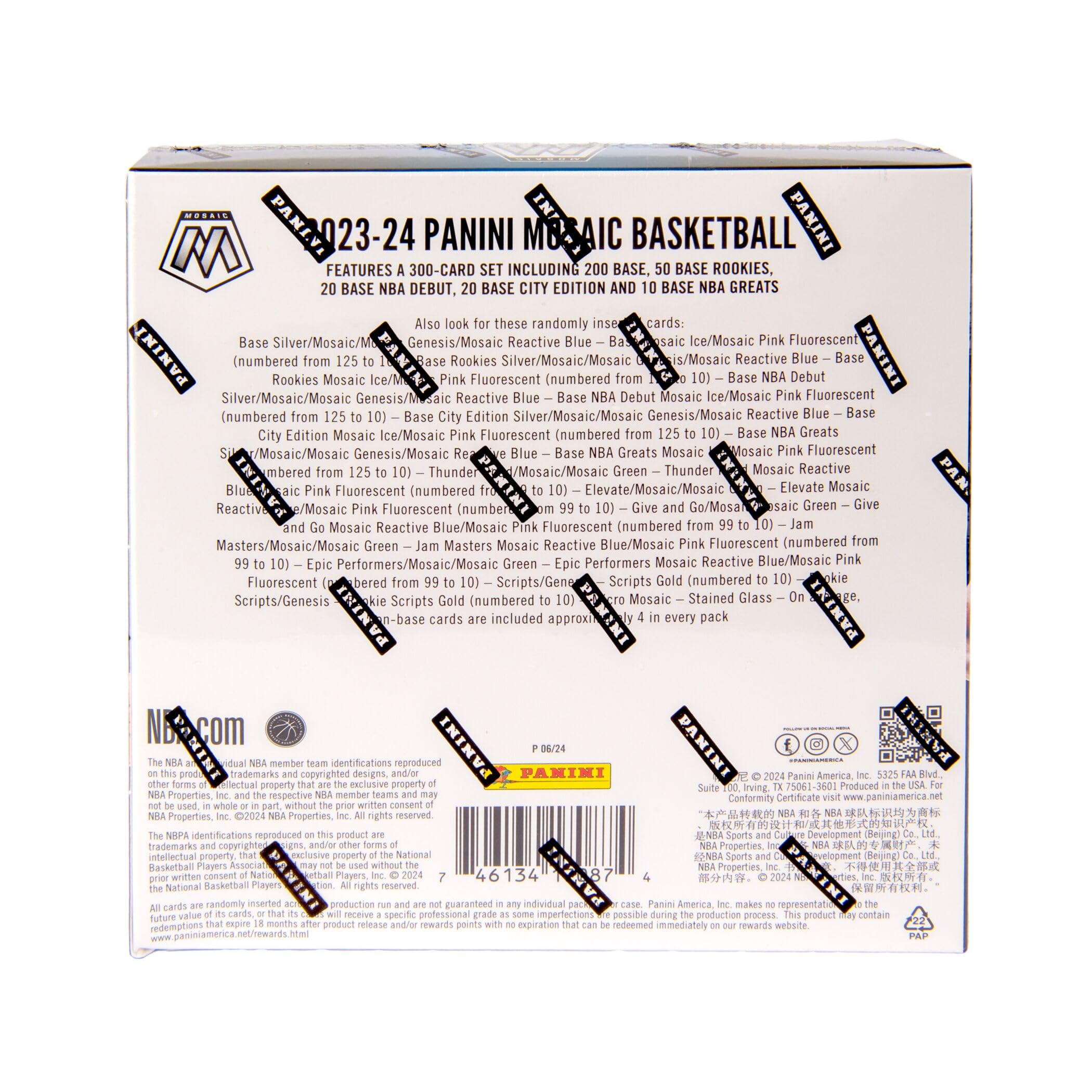 2023-24 Panini Mosaic Basketball Trading Cards Mega Box