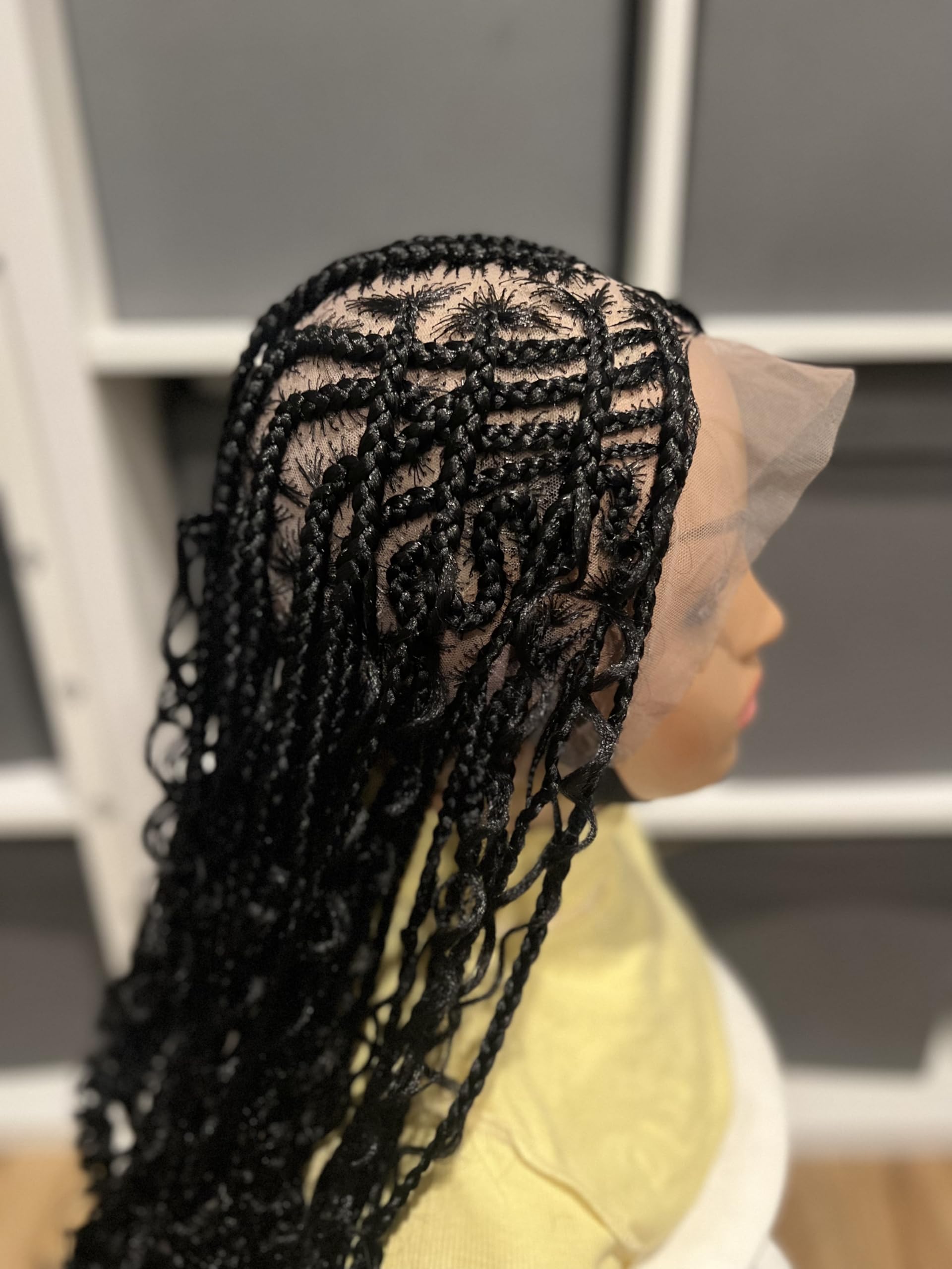 Amazon.com : Braided wig, knotless stitch braids made on a 