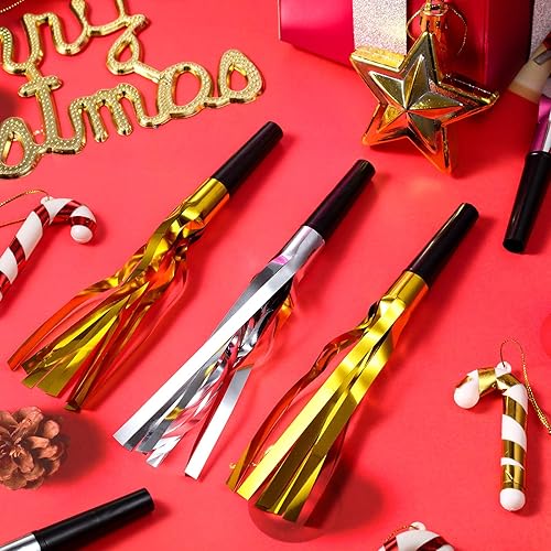 Miniatura 4 de 200 unidades de sopladores de ruido, cuernos de fiesta, sopladores de ruido para Halloween, Navidad, cumpleaños, fiesta deportiva, suministros de