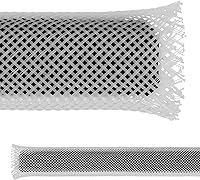 Vista 11 de Electriduct - Funda flexible de malla de cable trenzada expandible de PET negro de 1/8" - 10 pies
