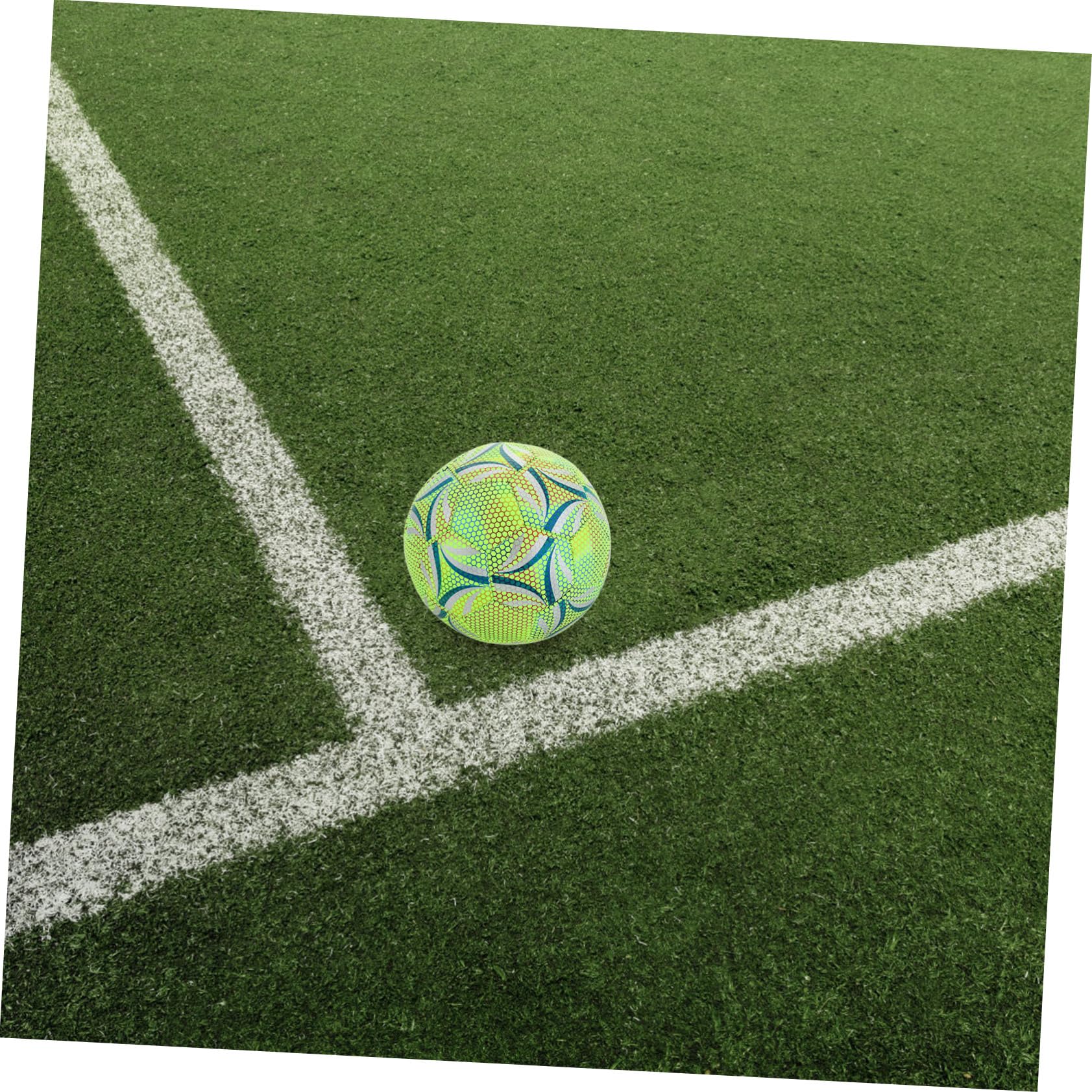 Milisten Balón De Fútbol Iluminado para Entrenamiento Balones De Fútbol Holográfico y Duradero
