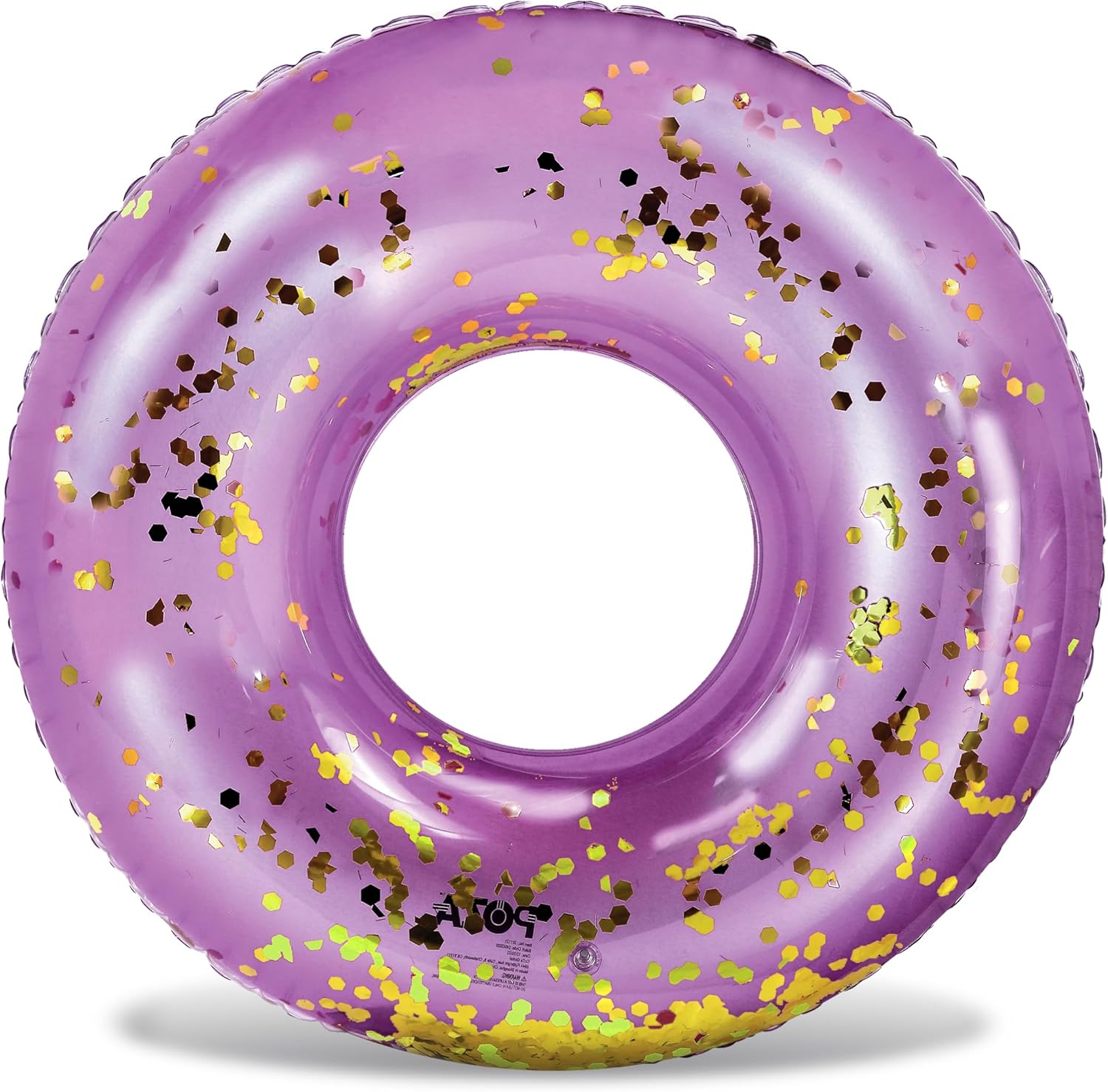 POZA Inflatable Pool Float Tube – Sparkly Confetti Swim Ring, Heavy Duty UV Resistant Inflatable Tube Pool Float for Kids & Adults – Multiple Colors & Sizes – Beach, Lake & Pool Party Float
