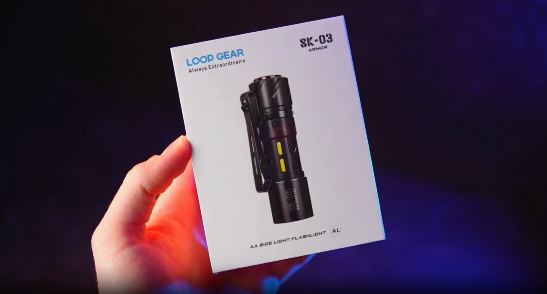 ライト・ランタン LOOP GEAR SK-3 Ti LOOP GEAR SK03 Titanium LED Flashlight 1000Lumens 120 Meters