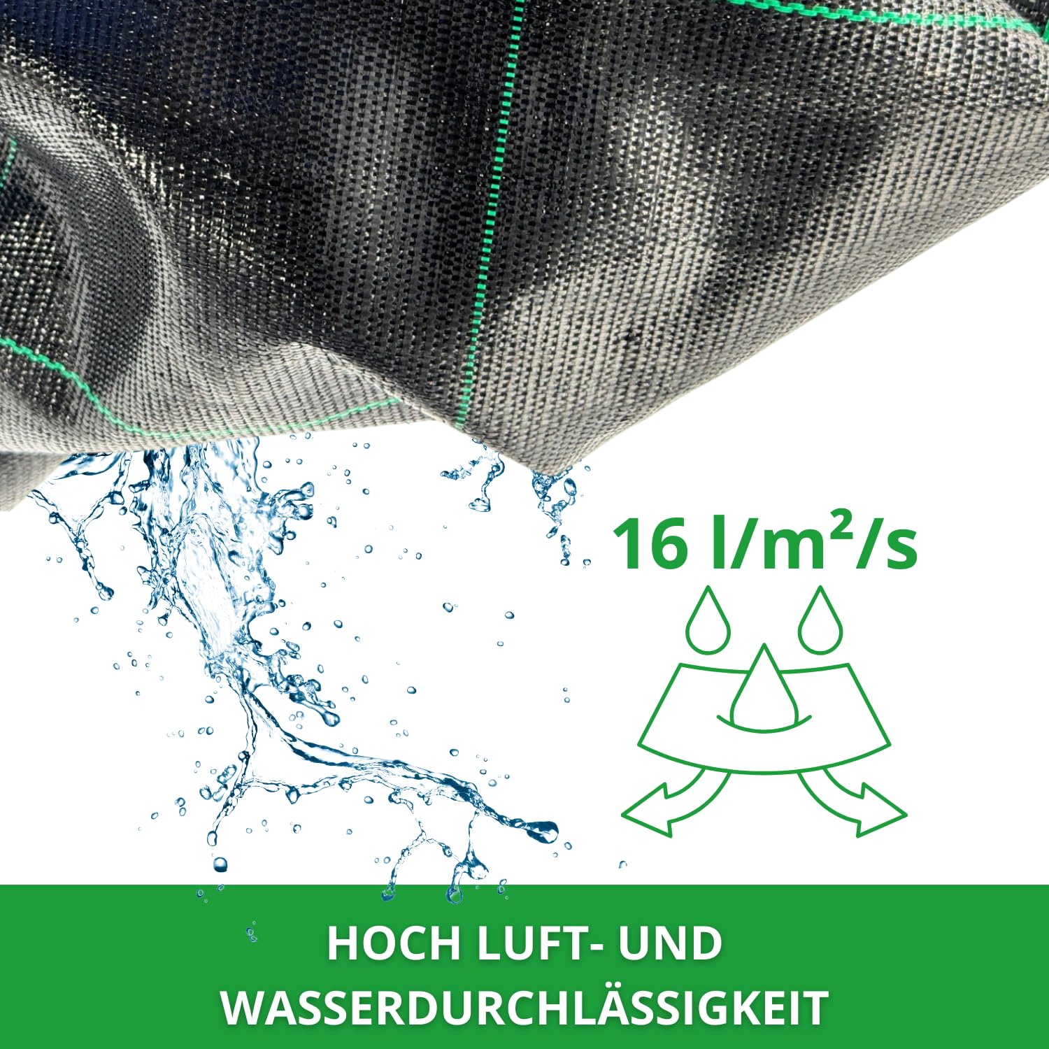 Bodengewebe Abdeckvliesr 100g/m² Unkrautvlies, Unkrautfolie, Mulchvlies (2 x 100 m)