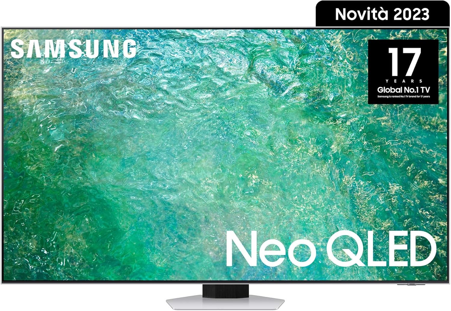 Samsung TV Neo QLED QE65QN85CATXZT, Smart TV 65 Serie QN85C, Neo QLED 4K UHD, Dolby Atmos, Alexa e Google Assistant integrati, Bright Silver, 2024, DVB-T2 Samsung TV Neo QLED QE65QN85CATXZT, Smart TV 65 Serie QN85C, Neo QLED 4K UHD, Dolby Atmos, Alexa e Google Assistant integrati, Bright Silver, 2024, DVB-T2