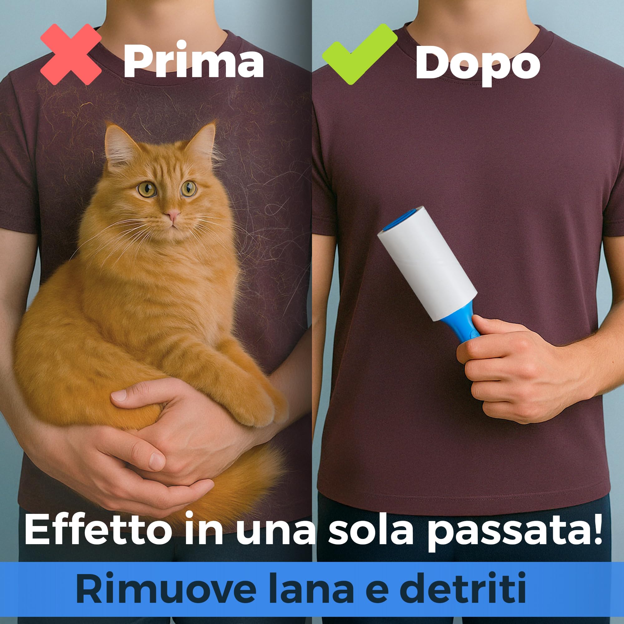PetLovers - Rulli per peli di animali domestici, extra appiccicosi, 420 fogli, per rimuovere i pelucchi dagli indumenti