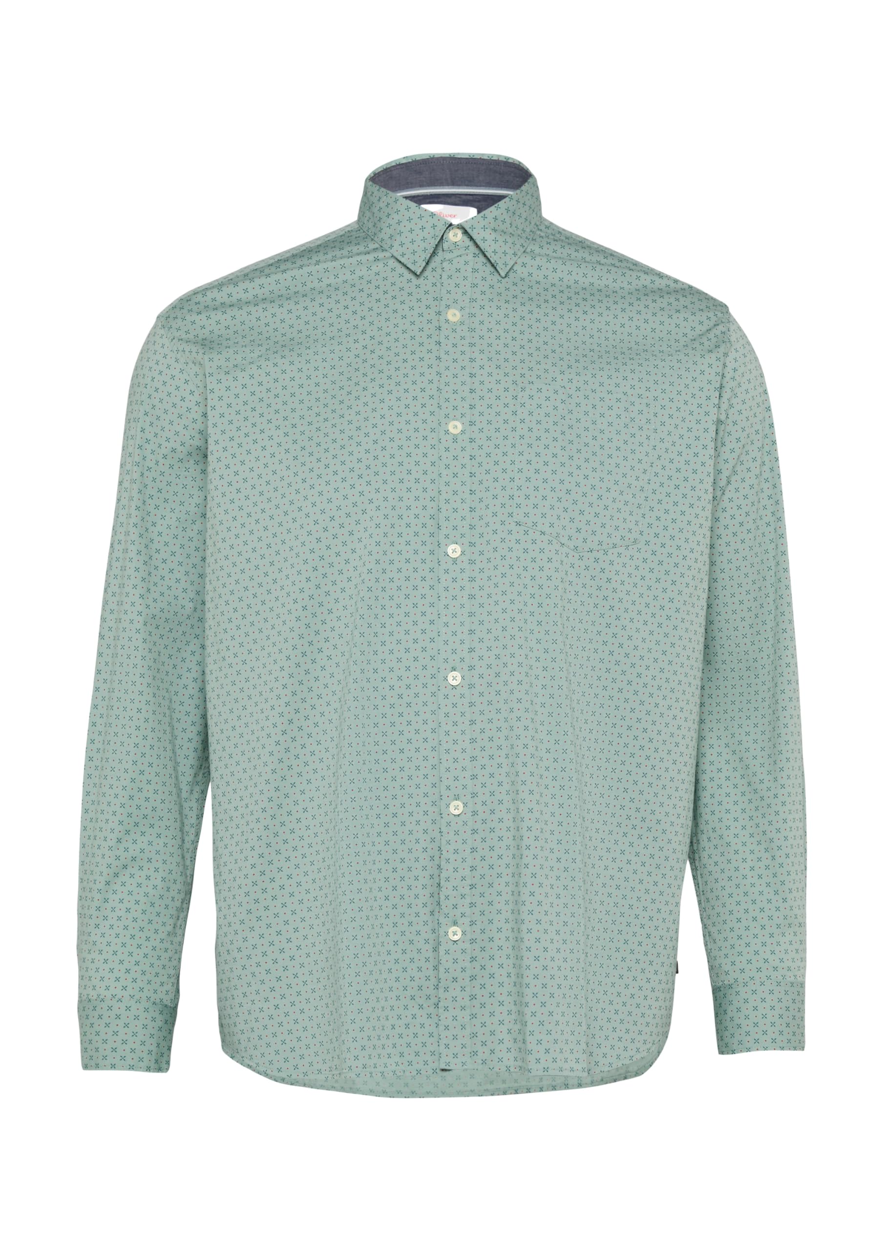 s.Oliver Big Size koszula z długim rękawem, krój slim fit, 72A5, 4XL