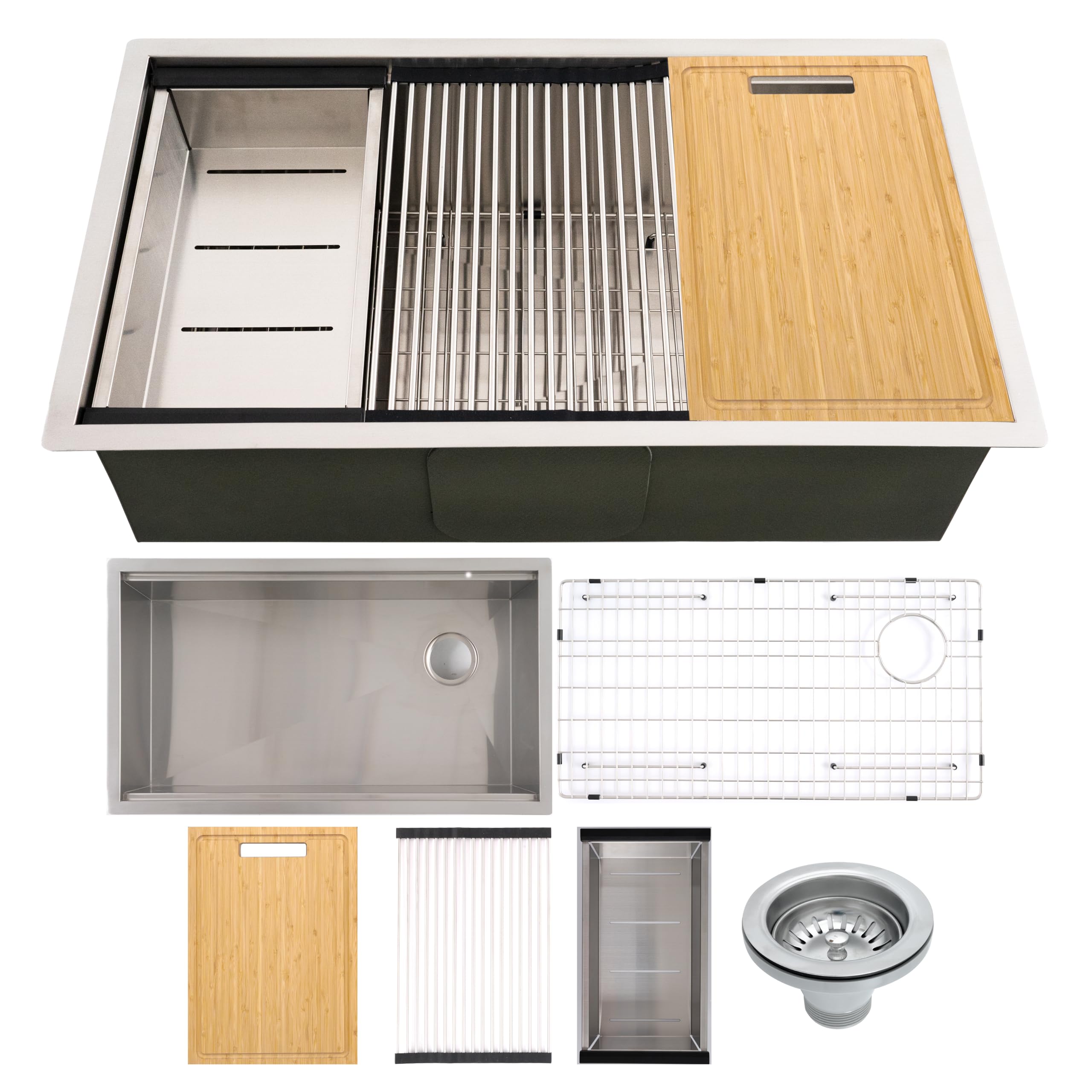 Susiページ4 MSI Undermount Stainless Steel 33 in. x 19 in. Single Bowl