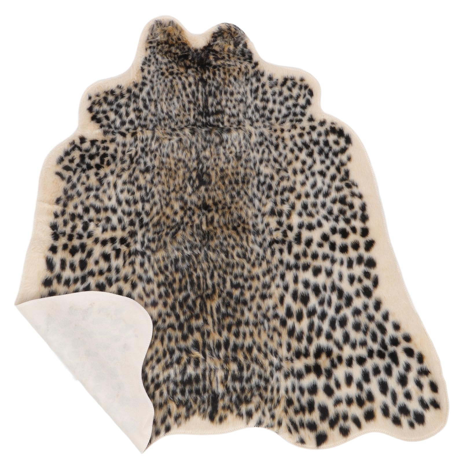 Amosfun - Tappeto Leopardato con Stampa Leopardata Artificiale, Tappeto Leopardato per casa, Ufficio, Soggiorno, Sala da Pranzo, Regalo