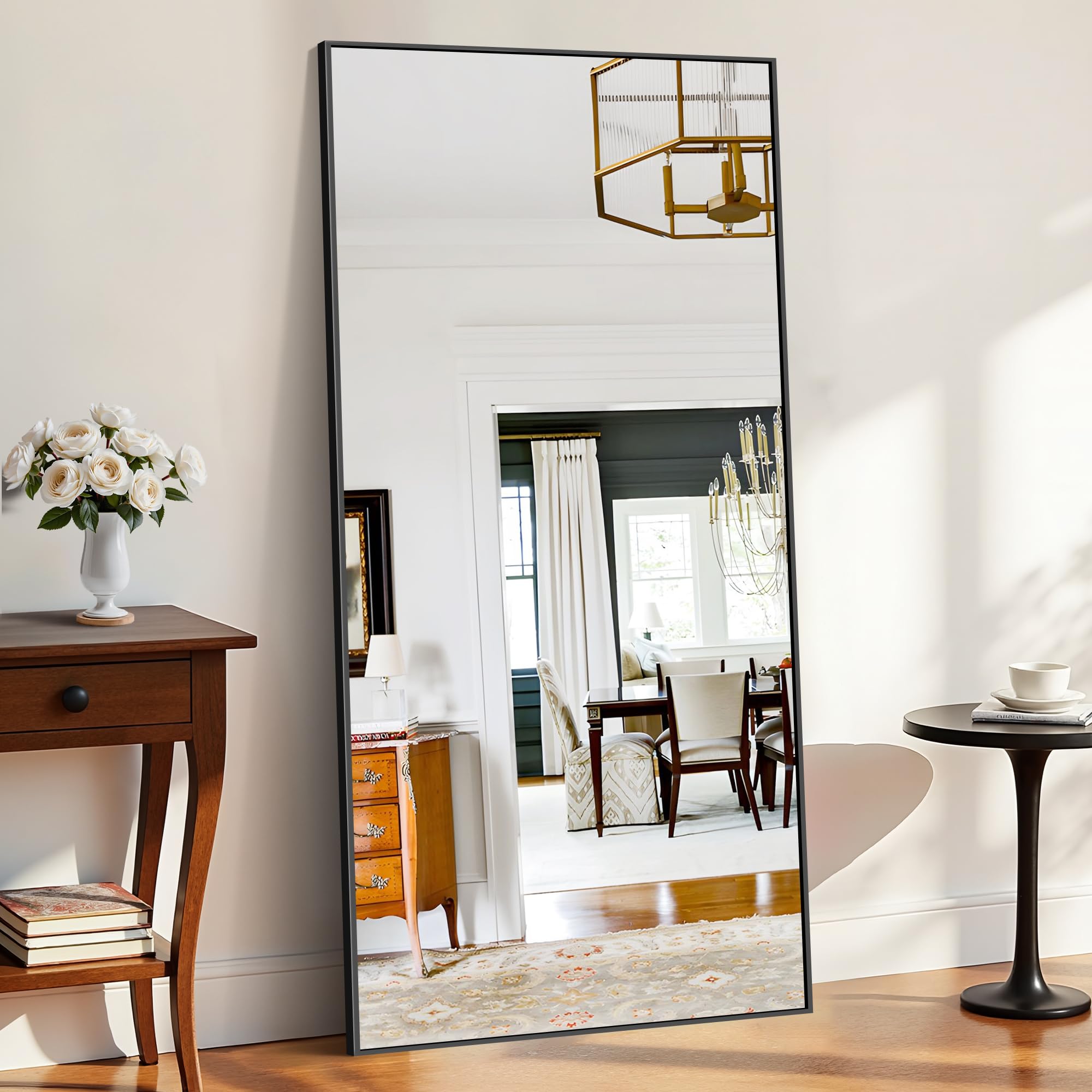 Amazon.com: KOCUUY Black Bathroom Mirrors for Wall,72x36