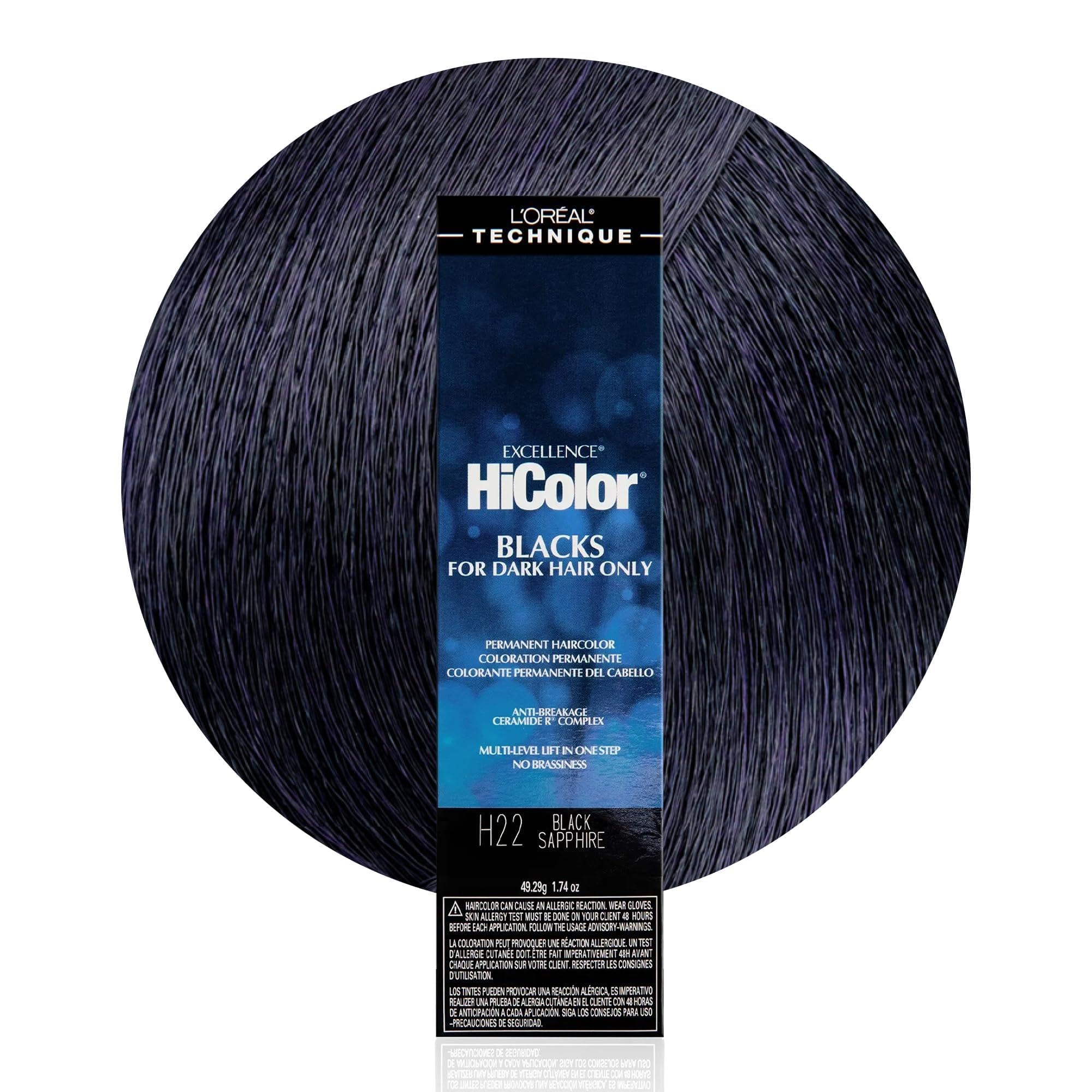 L'oreal Paris Excellence Hicolor Permanent Hair Color, Black