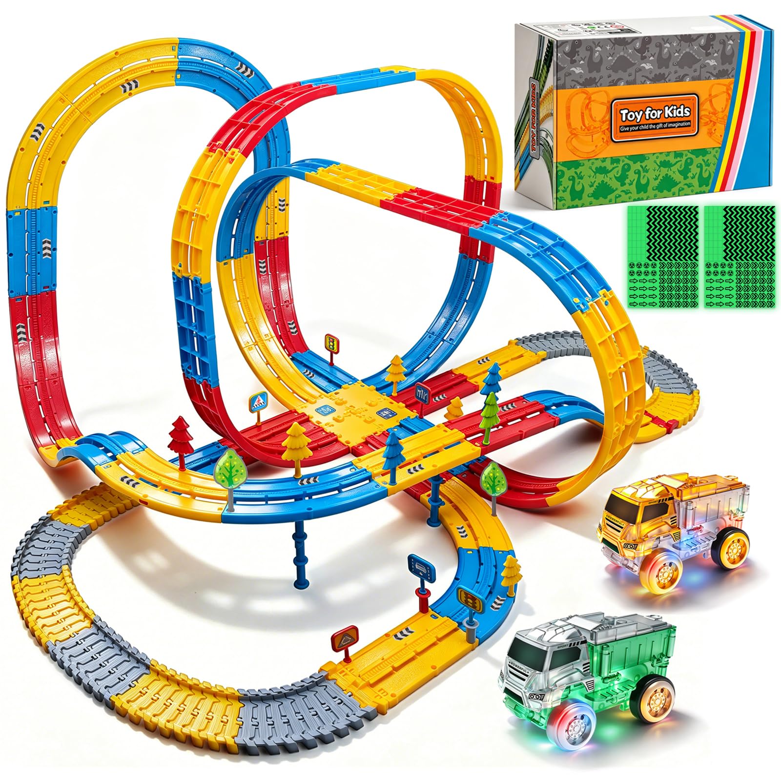Set di pista per auto, pista da corsa 3D, a partire dai 3, 4, 5, 6